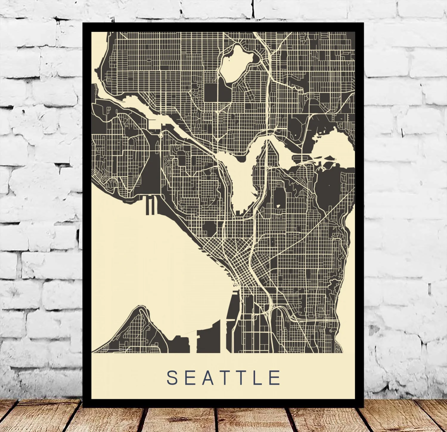 

Американский Город Сиэтл плакат