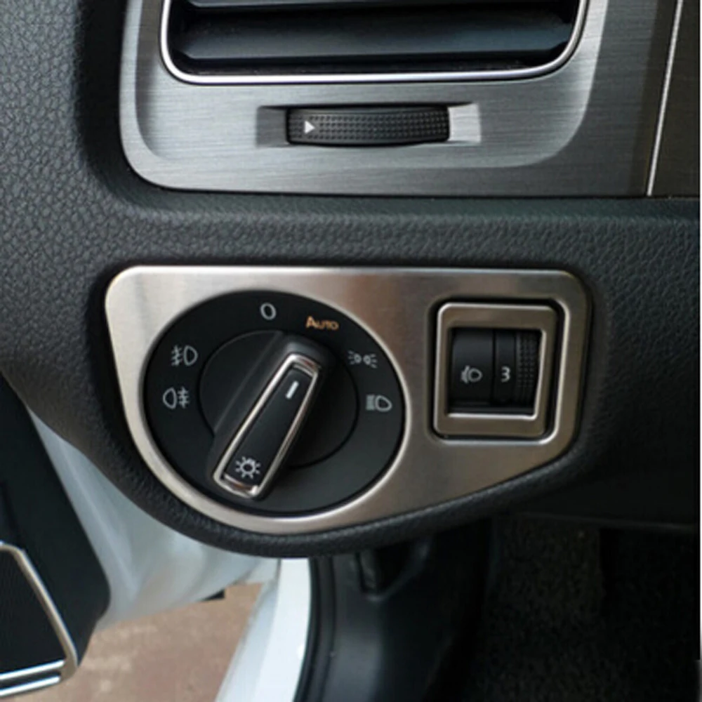 Накладка на переднюю фару для Volkswagen VW Golf 7 MK7 VII GTI R 2014-2017 налобный фонарь из