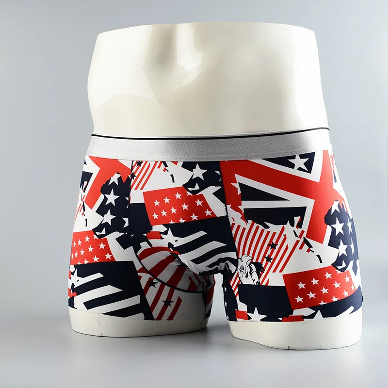 Мужские нейлоновые трусы-боксеры 10 шт./лот с принтом | Мужская одежда