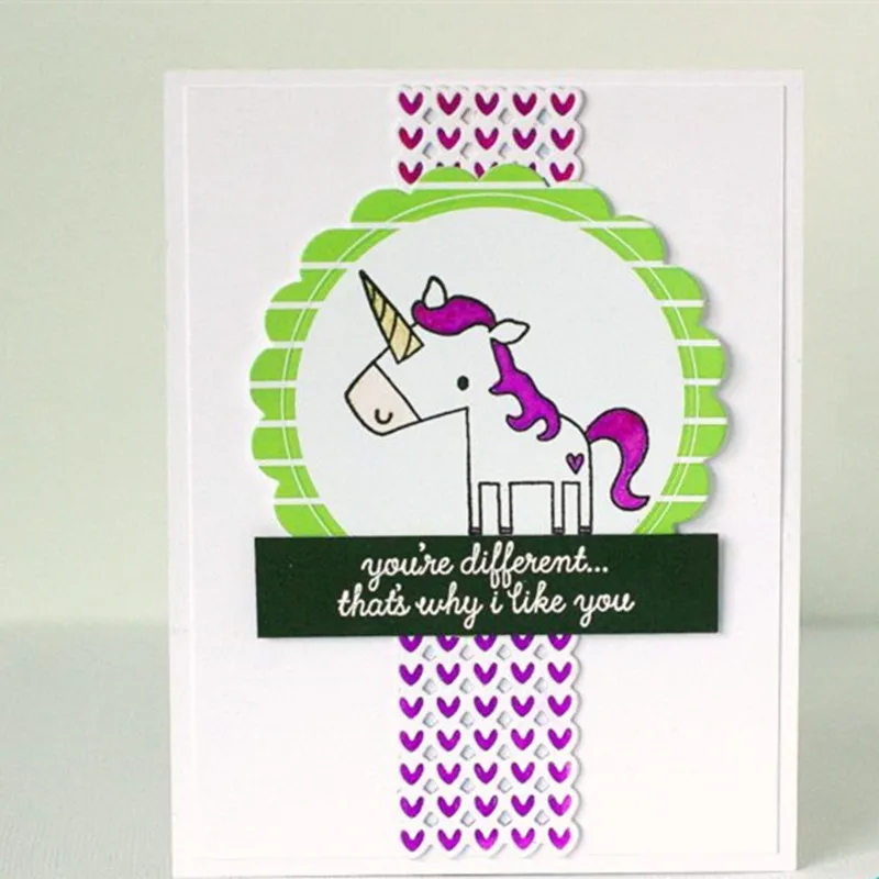 Любовь-сердца шаблон Круг-точки высечки для изготовления открыток штампы