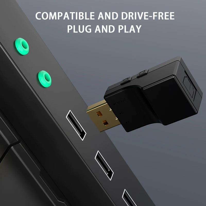 

Wireless USB Bluetooth Adapter For PS XBOX USB Bluetooth 5.0 Transmitter Receiver For PC Switch Laptops File Transfer Dongle