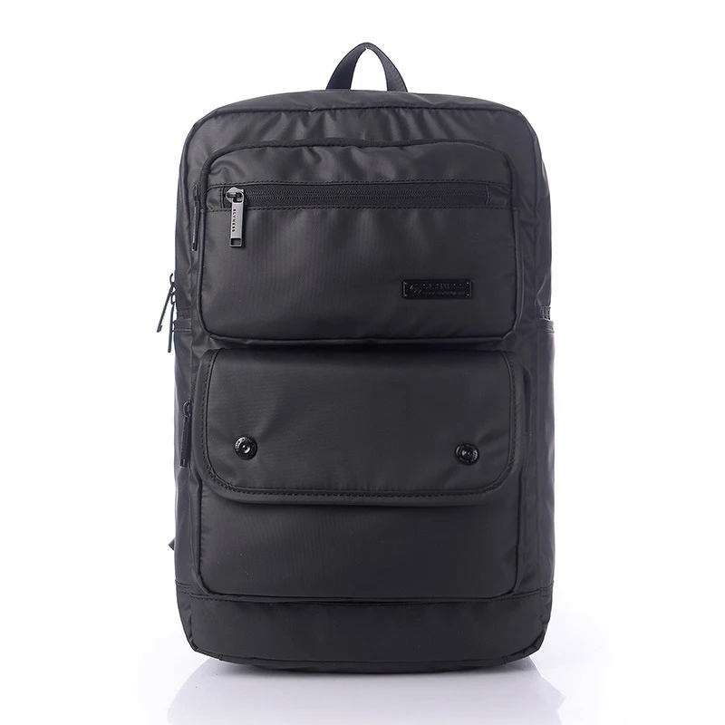 

[Drop Shipping] Fashion Men Backpacks Waterproof Travel Bag Large Capacity Nylon Men Shoulder Bags Black Laptop Backpacks (1708)