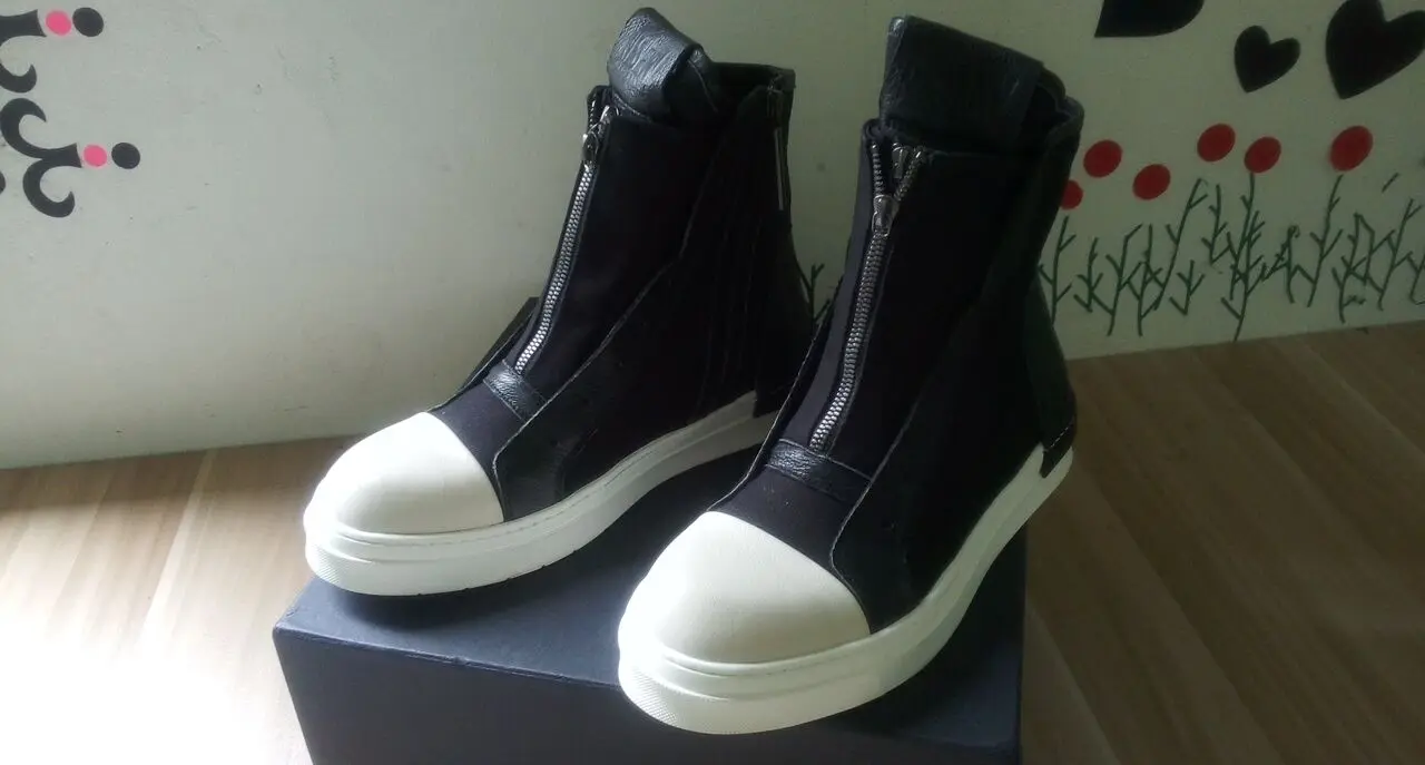 Мужская обувь; повседневная кожаная мужская обувь; zapatillas; модная удобная обувь с высоким берцем в Корейском стиле; цвет черный, красный, белый