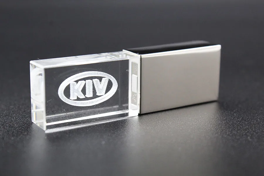 USB2.0 O K IA металл+ стекло ключ модель автомобиля Флешка usb2.0 4 ГБ 8 ГБ 16 ГБ 32 ГБ флеш-накопитель USB флеш-накопитель подарок флешка