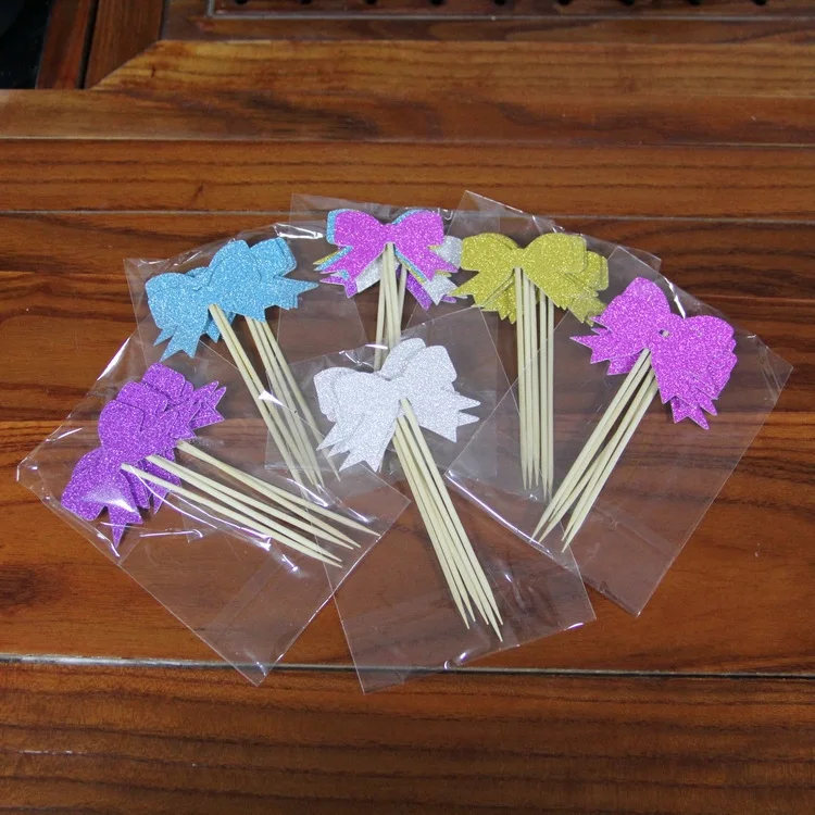 

Card creative cake bow card birthday party decoration products cake shop baking card 5/pack