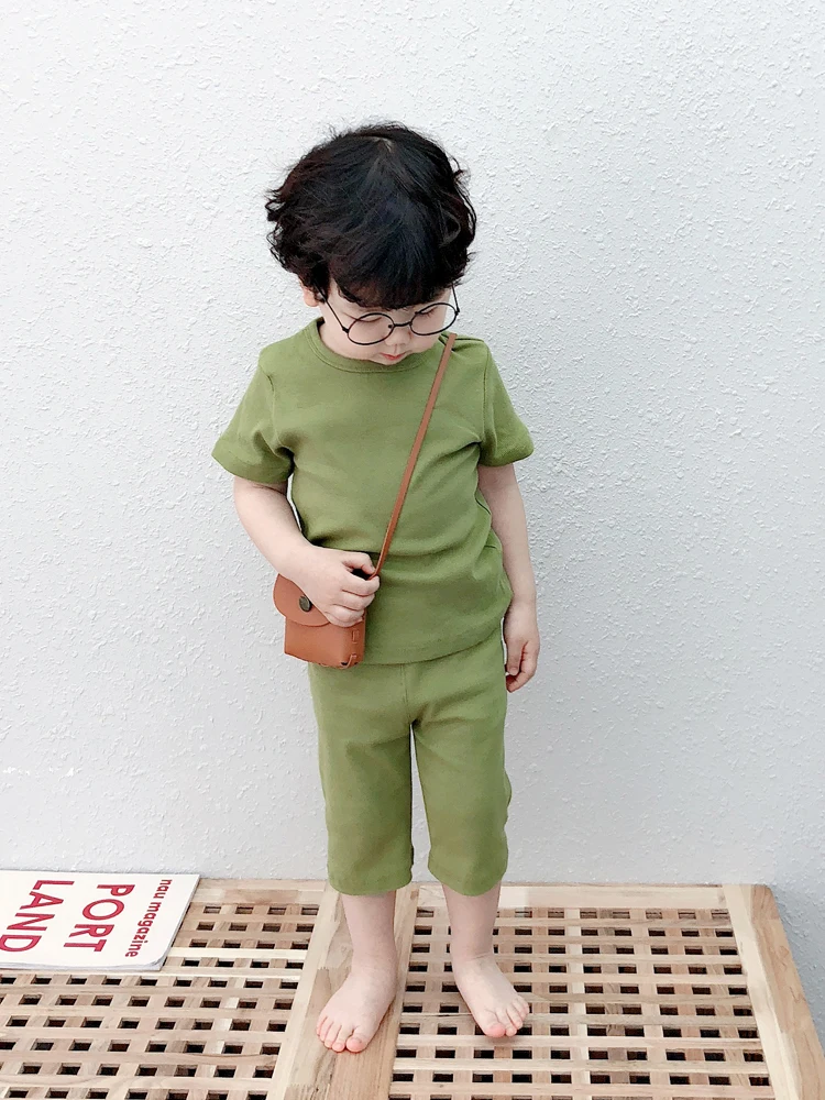 2019 летний Пижамный костюм с коротким рукавом в рубчик полосатые хлопковые пижамы