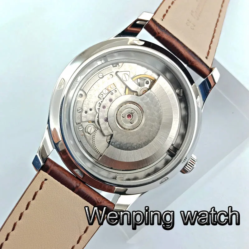 43 мм Parnis автоматические часы запаса мощности механические классические мужские