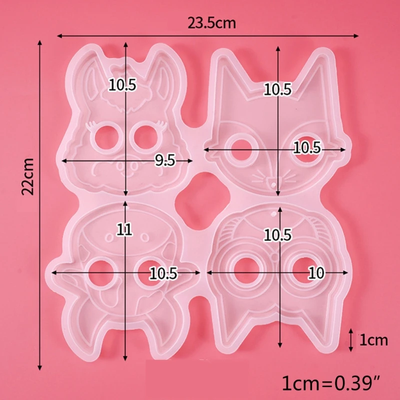 

Crystal Epoxy Resin Mold Keychain Pendant Silicone Mould DIY Crafts Decorations Jewelry Making Tool