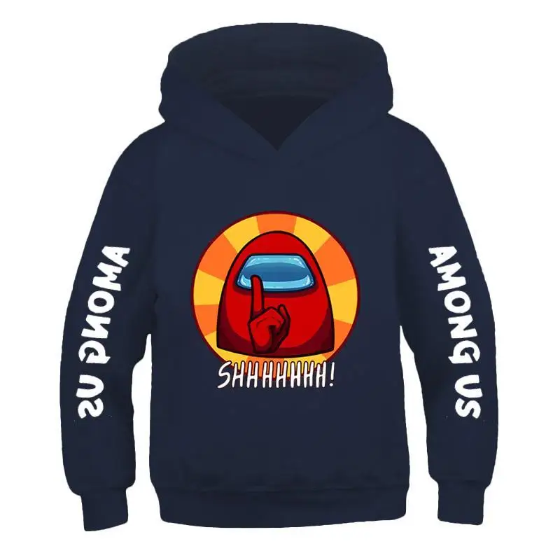 

Spy Game Printing Hoodie Kids Size Boys &Girls Long Sleeve Sweatshirts Children 'S Pullover Street Style Funny Red Cotton hoodie