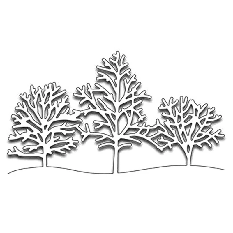 2020 Рождественская рамка в виде соснового дерева для скрапбукинга сделай сам