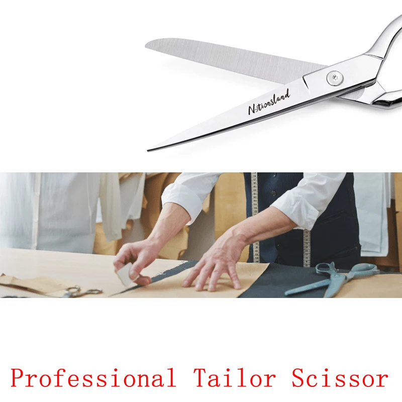 8 inch Professional Tailor Scissor Stainless Steel for Fabric Leather Cutter Dressmaker Scissors Sewing Accessories | Дом и сад