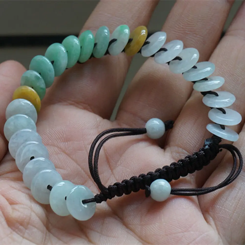 

Natural Jade Necklace Emerald Jadeite Round beads long 8mm bead Jadeite Necklace