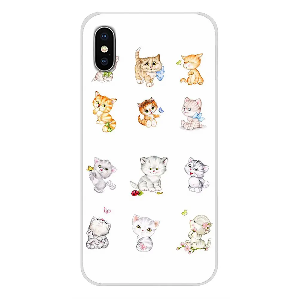 Для Apple IPhone X XR XS MAX 4 4s 5 5S 5C SE 6 S 7 8 Plus ipod touch мягкий прозрачный чехол с милым