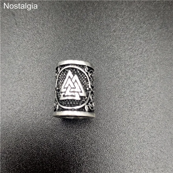 Antique silver 2 12 стилей руны викингов пробки Бусины Подвески для бороды или волос TIWAZ компас Sol руны Одал Futhark ожерелье с дизайном «Руна» браслет DIY - Окраска металла: Antique silver 2
