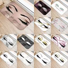 Коврик для кухонной и входной двери с рисунком ресниц, 40*60 см, коралловый бархатный коврик, домашний коврик, Противоскользящий коврик 48022