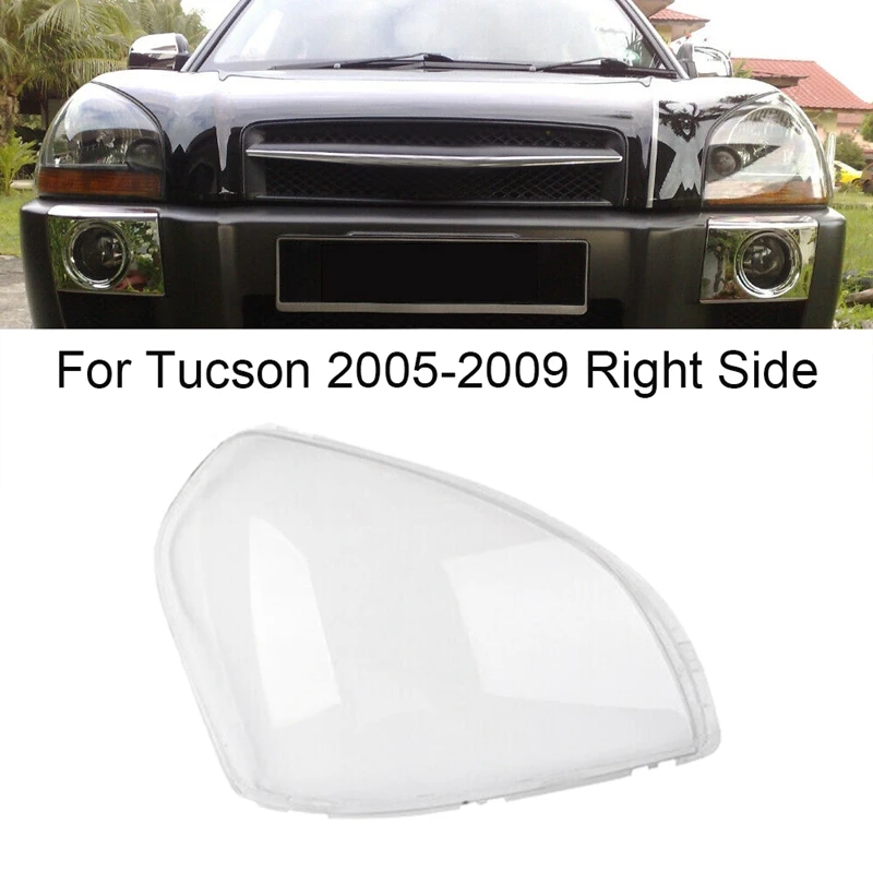 

Car Front Headlight Clear Lens Cover Lampshade Shell Cover for Hyundai Tucson 2005-2009