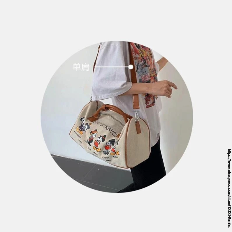 Оригинальная женская сумка мессенджер через плечо Disney с Микки Маусом сумочка