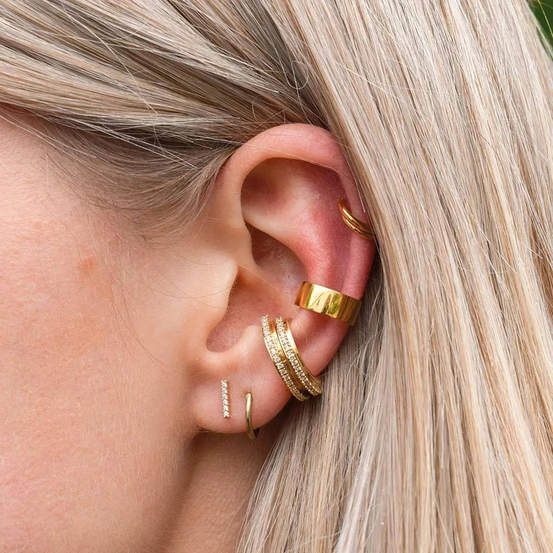 Женские свадебные серьги пусеты CANNER гвоздики из стерлингового серебра 925 пробы