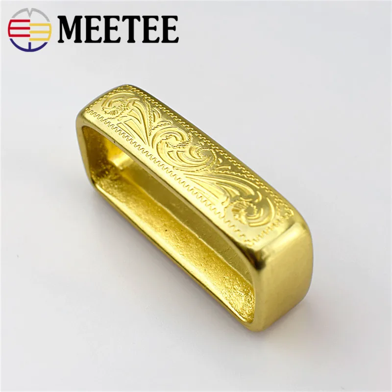 Медный ремень Meetee с узором из чистой меди 2/4 шт. 41 мм металлический пряжкой медный