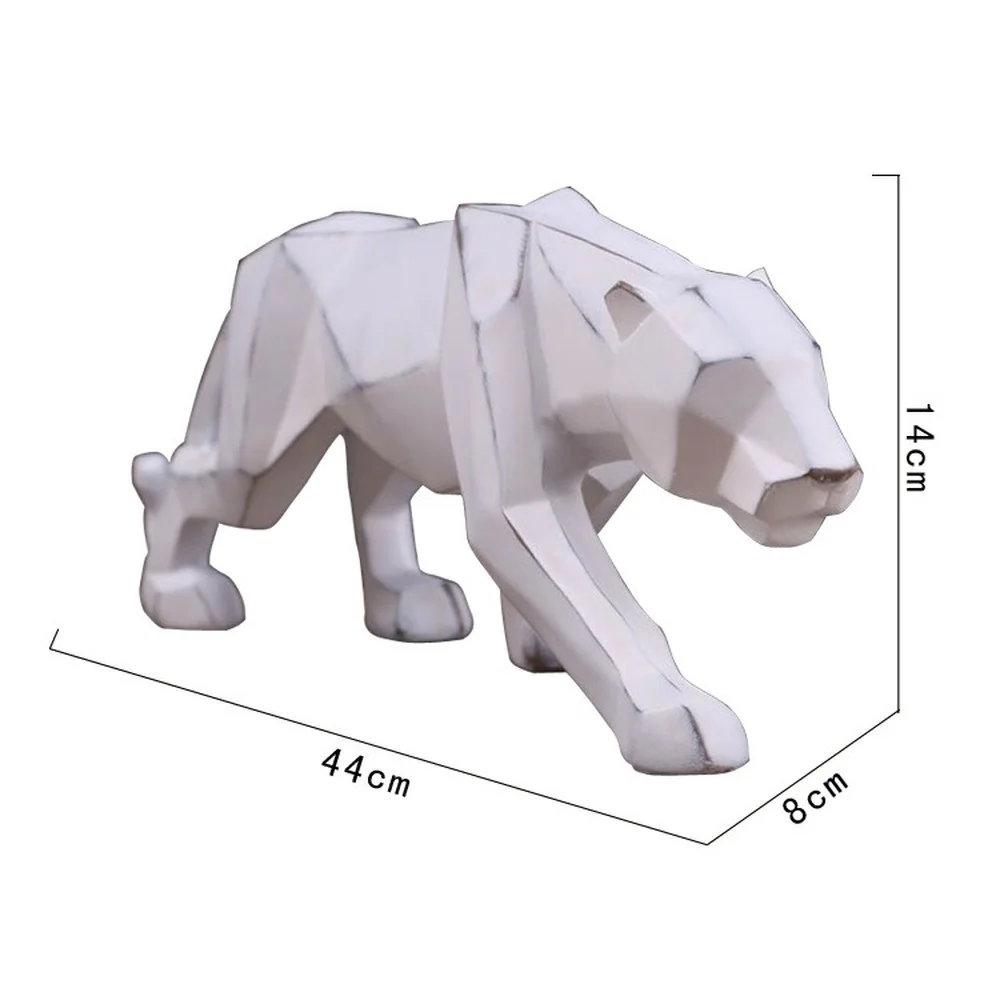 Скульптура леопарда винный шкаф ремесла статуя животных 05525 украшение на удачу