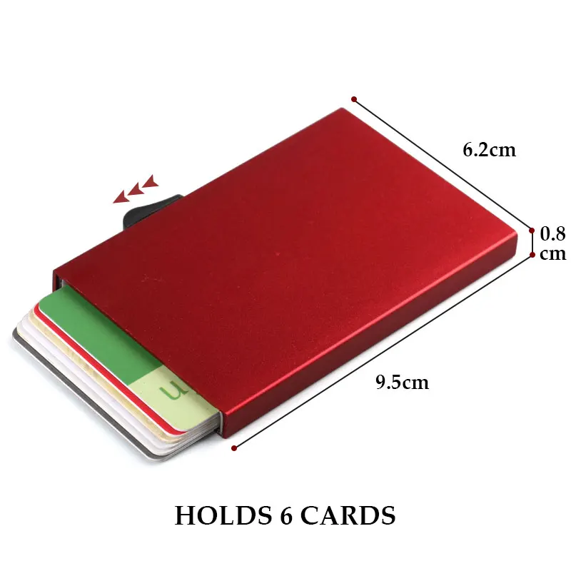 Качественный сплав кредитный держатель для карт мужчин тонкий анти защита