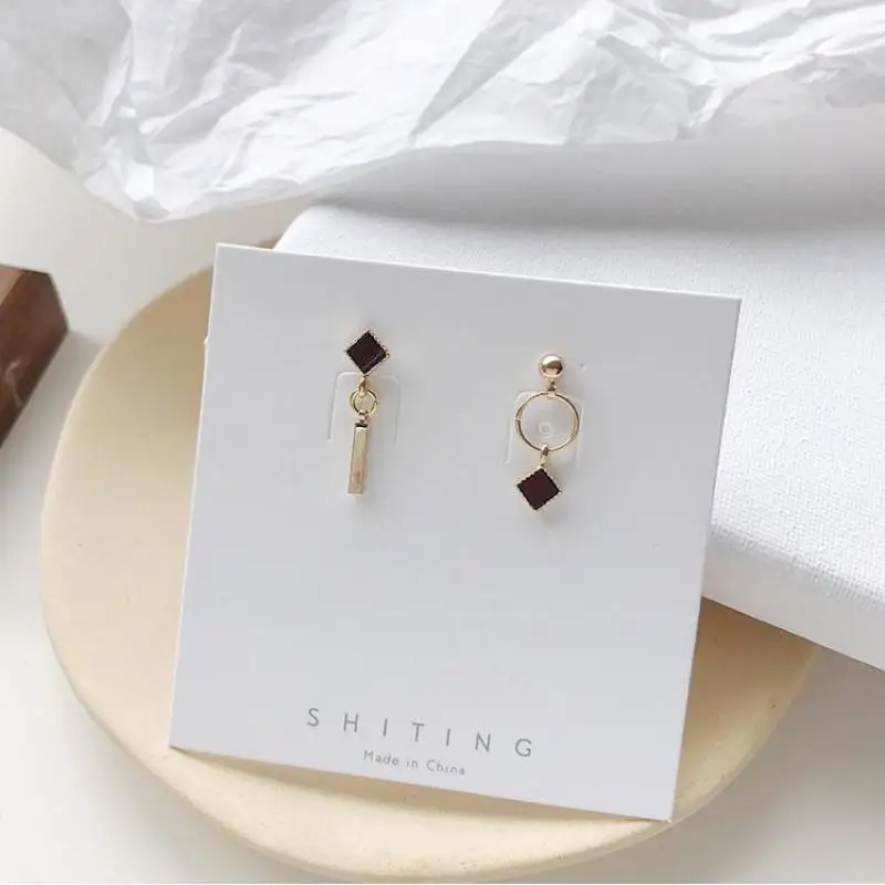 Серьги женские в хипстерском стиле маленькие серьги Корейском