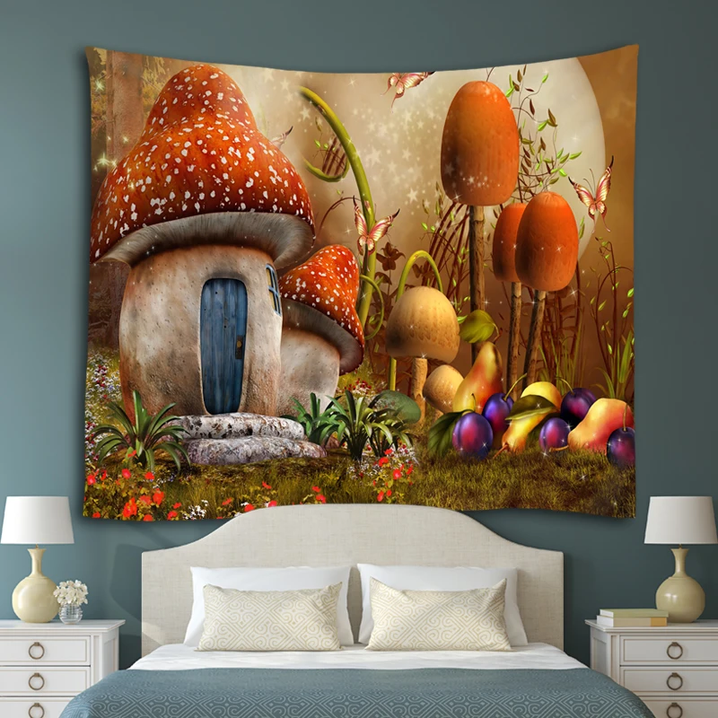 Настенный гобелен в китайском стиле с цветами и птицами домашний декор пляжное