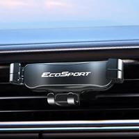 car phone holder for ford ecosport car air vent mount clip cell phone holder for iphone samsung with logo car interior bracket