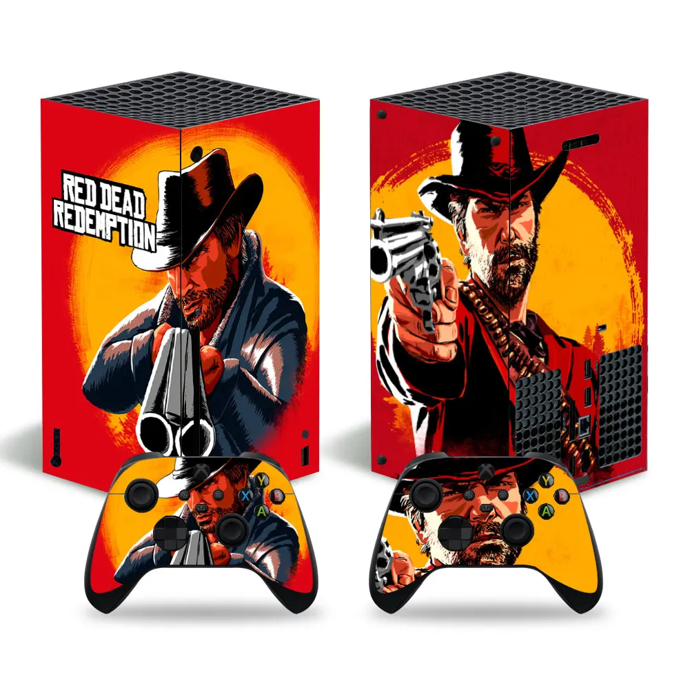 

Red Dead Redemption Style Skin Sticker Decal Cover for Xbox Series X Console and 2 Controllers Xbox Series X Skin Sticker Viny 3