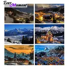 Алмазная мозаика с изображением снежного дома и рукоделия, ASF2371