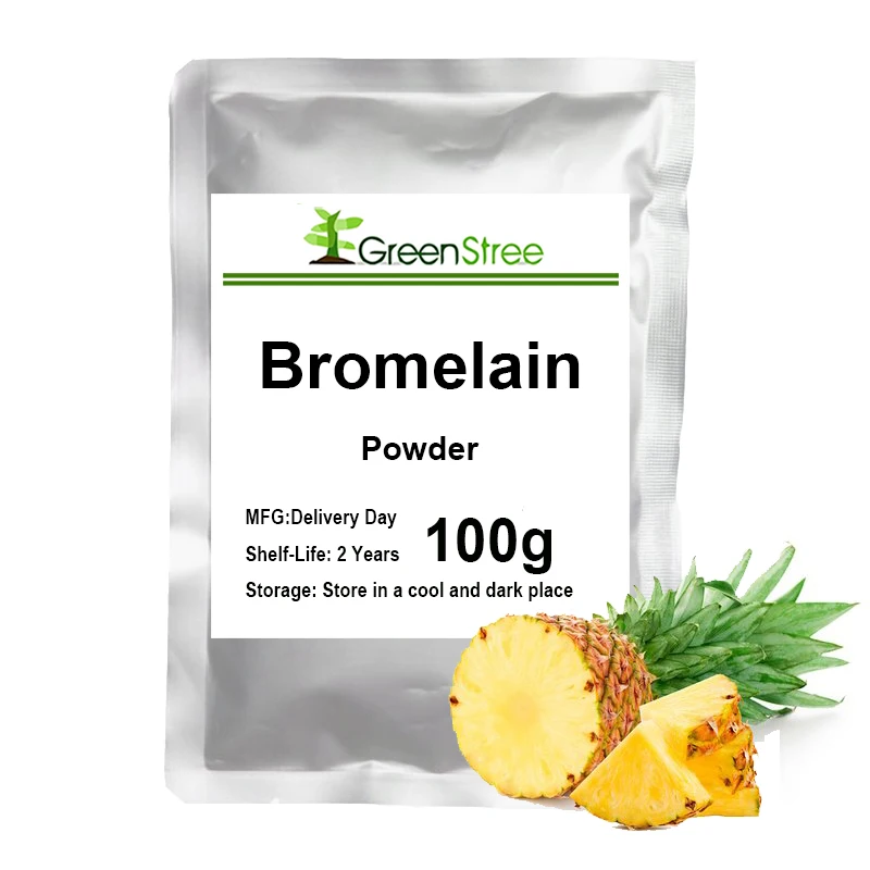 

High Grade Bromelain Powder Cosmetic Raw,Pineapple Extract, Whitening Skin,Exfoliating and Removing Spots