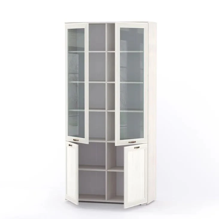 Шкаф ОЛМЕКО ШК-402 Комо вудлайн кремовый/ Masa Decor аруша венге/профиль Kroning венге