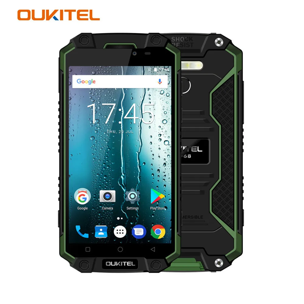 24 часа) Oukitel K10000 Max 10000mAH IP68 Водонепроницаемый 3GB+ 32GB 5," Android 7,0 Восьмиядерный открытый мобильный телефон - Цвет: Black with Green