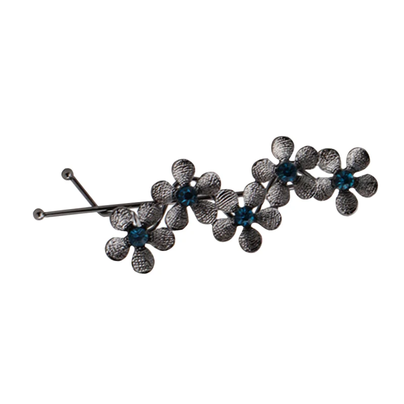 Black Flower M MISM, Корейская Милая Красная заколка для волос с цветком вишни, женская заколка, заколка, аксессуары для волос для женщин, заколки для волос - Цвет: Black Flower