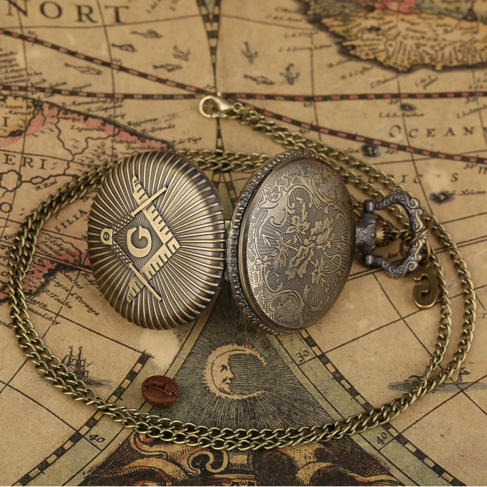 

Bronze Silver Quartz Pocket Watch with Letter G Accessory Steampunk Pendant Chain Necklace Watches Unisex Gift reloj de bolsillo