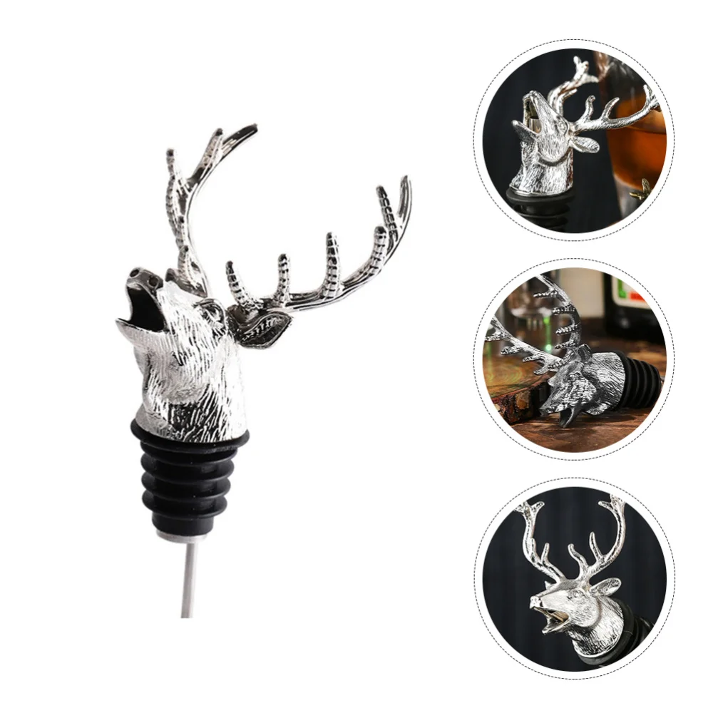 

1Pc Creative Bottle Pourer Deer Head Design Pourer for Home Party