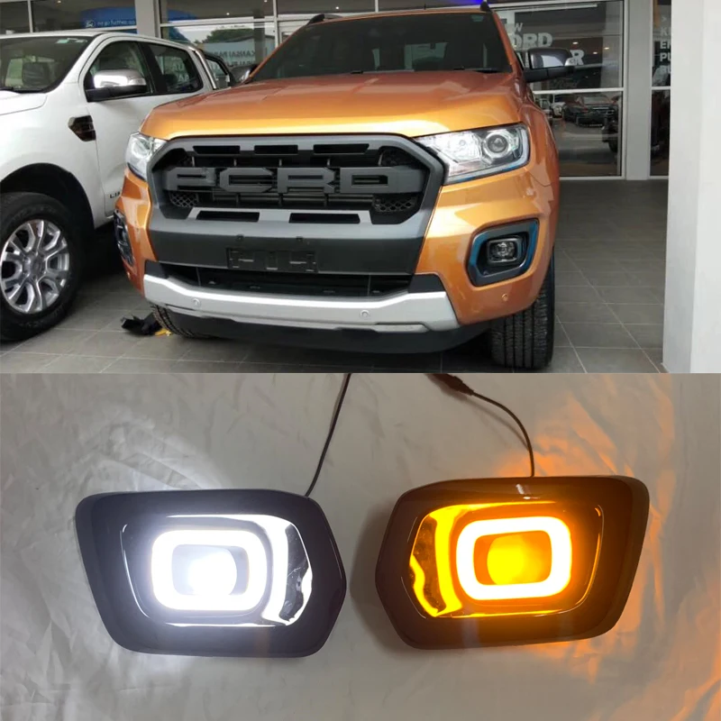 DRL Противотуманные фары светодиодсветодиодный дневные ходовые огни с поворотным