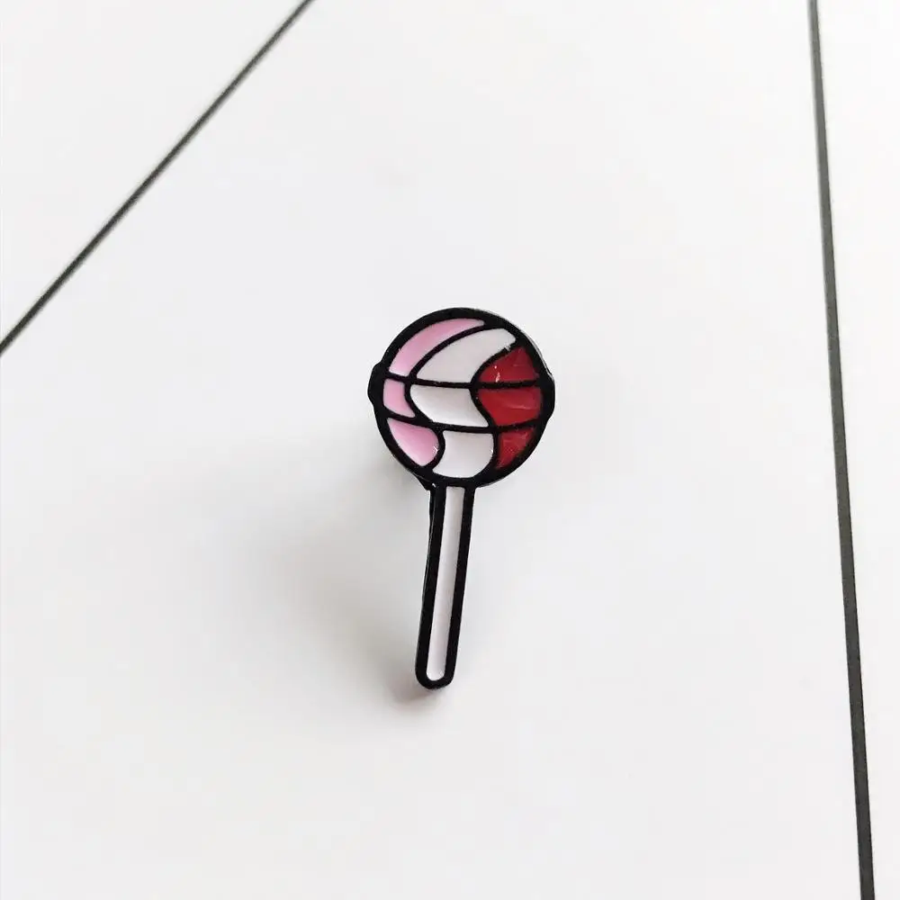 Воздушный шарик в форме леденца эмаль вкусные конфеты брошь на рюкзак одежда