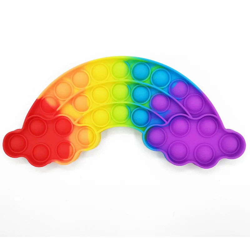 

Glow Fluorescence Bubblefidget Toy Sensory Fidget Toys Squishy Stress Reliever Toys Adult Child Anti StressReliver Simple Dimple