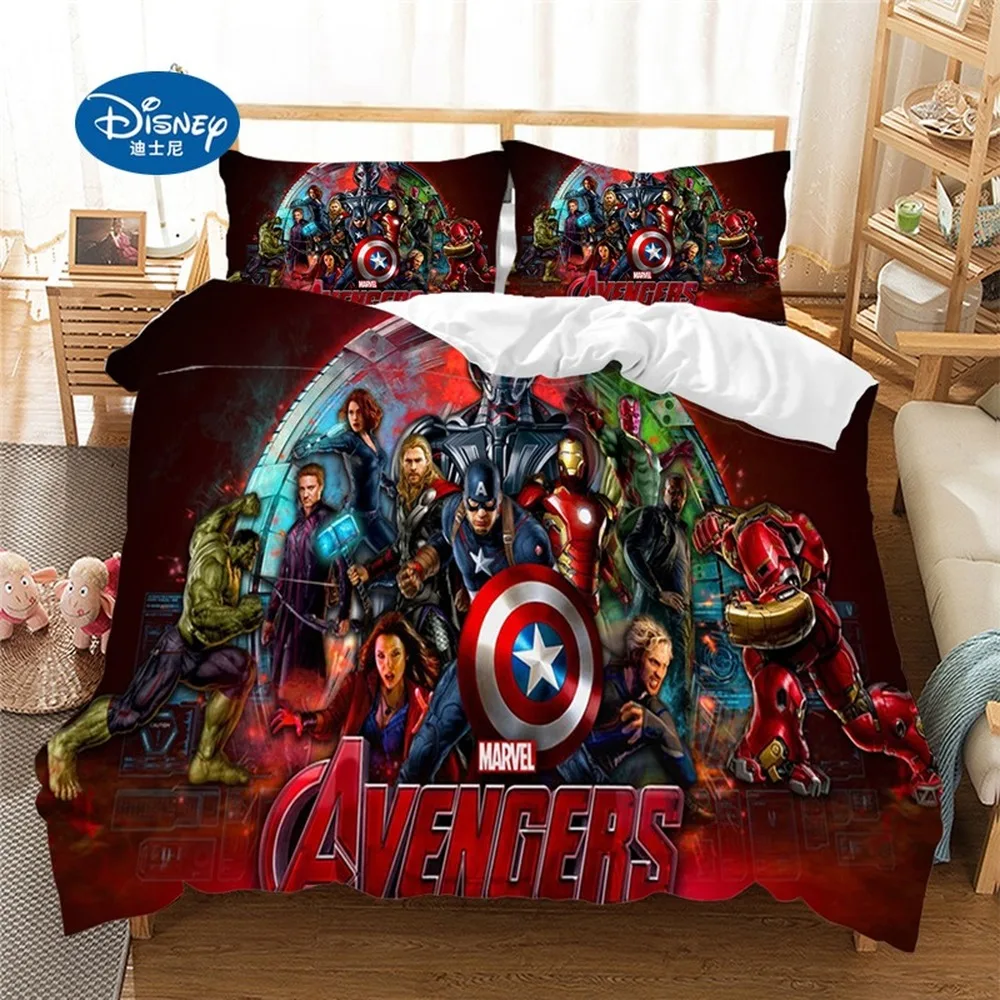 Disney 3D Постельное белье Железный человек Тор Капитан Америка Человека-паука