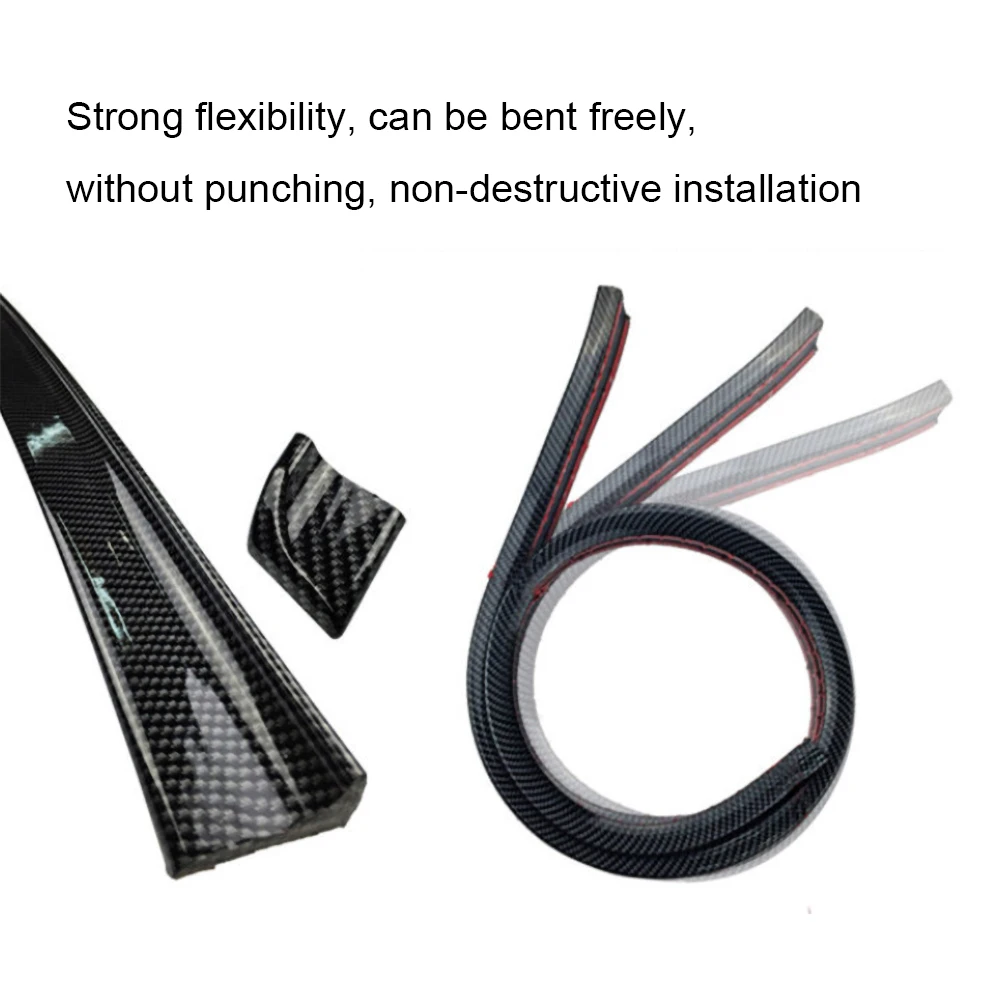 Универсальный автомобильный спойлер 1 5 м углеродное волокно задний крыша крылья