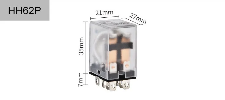 Мини-реле LY2NJ катушка DC12V DC24V AC110V AC220V HH62P JQX-13F10A 220 В миниатюрное электромагнитное реле общего назначения