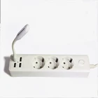 Многофункциональная розетка европейского стандарта, с несколькими USB-портами