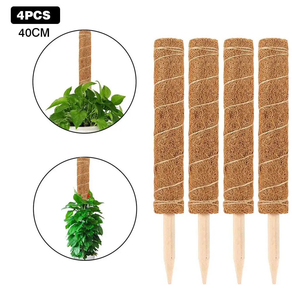 

1/2/4PCS Coir Totem Pole Safe Plant Support Extension Coir Moss Stick For Climbing Indoor Garden Plants Accessories