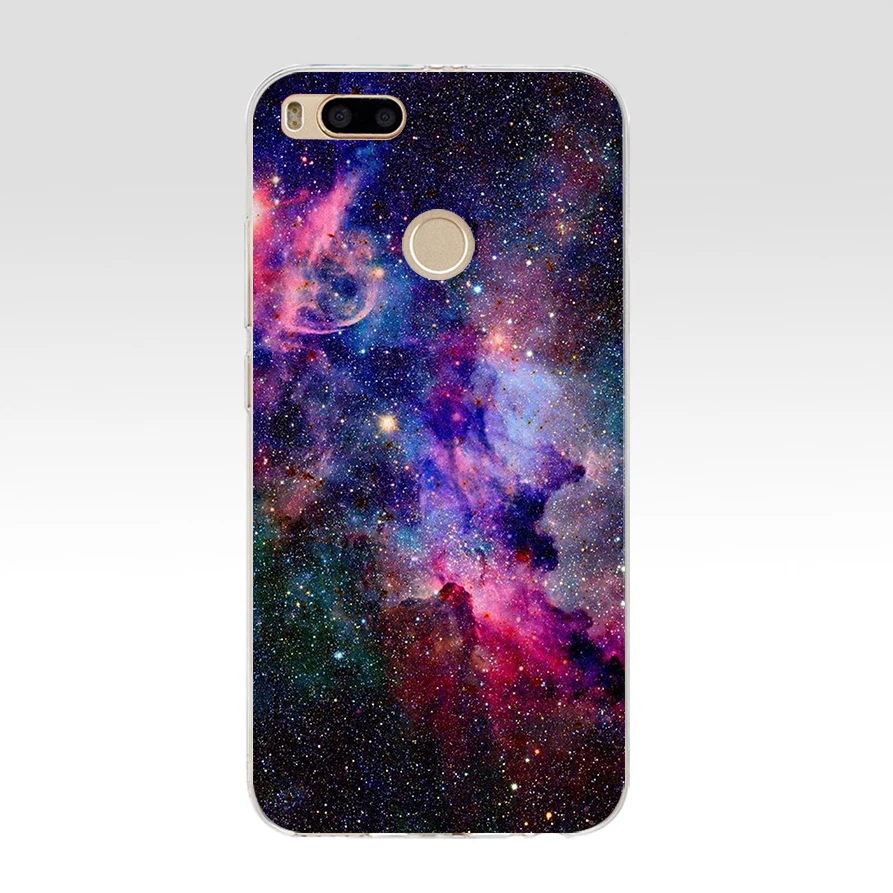 Чехол для телефона 295FG небесно космическая планета черный мягкий силиконовый