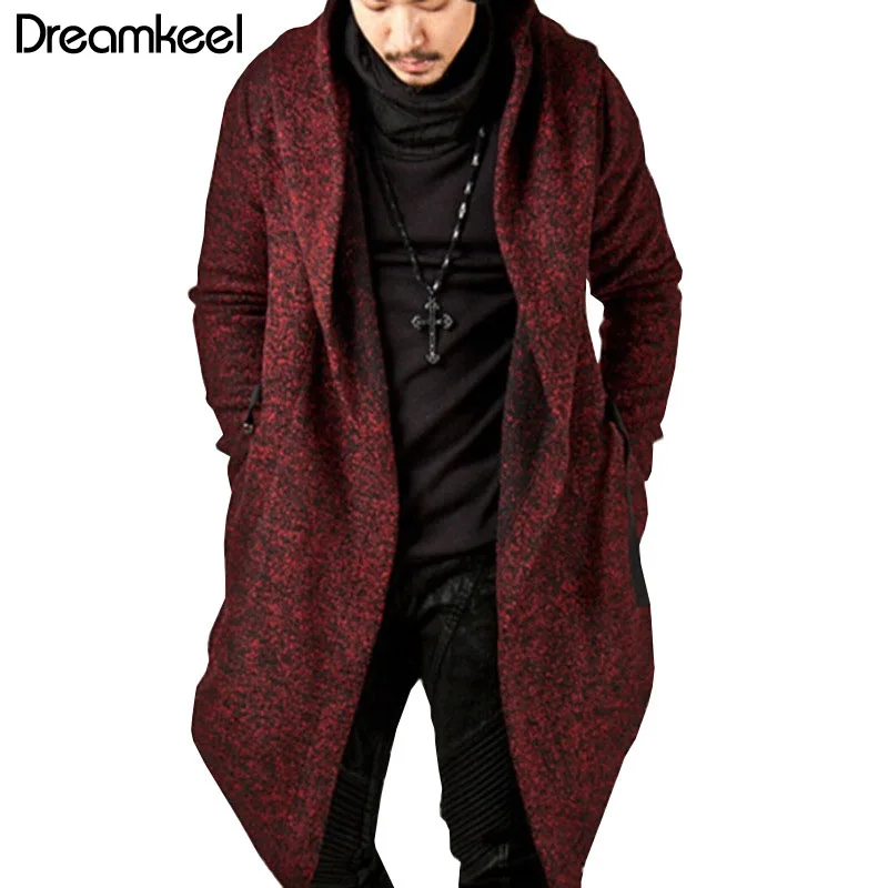 2019 new Men Hooded Sweatshirts Black Hip Hop Mantle Hoodies Fashion Jacket long Sleeves Cloak Man's Coats Outwear Hot Sale Y | Мужская