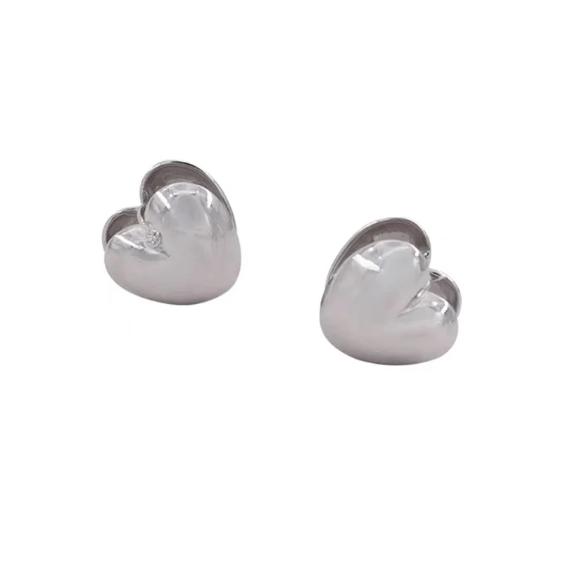 

Серьги-гвоздики женские, металлические, в форме сердца