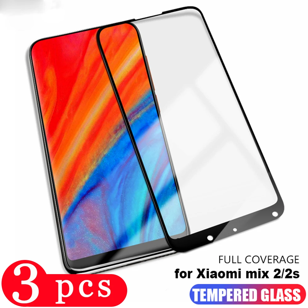 3 шт 3D полное покрытие для xiaomi mi mix 2s 2 Защитная пленка из закаленного стекла max
