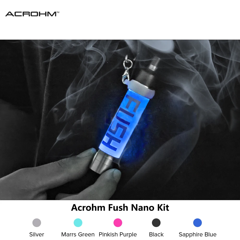 Оригинальный Acrohm Fush Nano Pod Vape комплект встроенный 550 мАч светодиодный мод с 1 5 мл nano