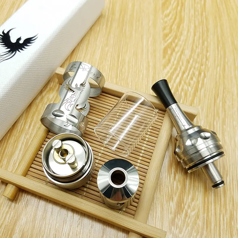 YFTK Phoenix Fire Bird RTA rebuildable dripping 22 мм 316 Танк SS Hurricane FireBird для электронной сигареты мод mech